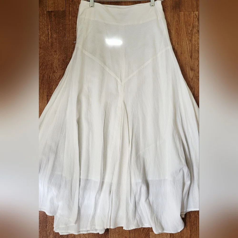 Free People Off White Flowy Maxi Skirt - Picture 3 of 8